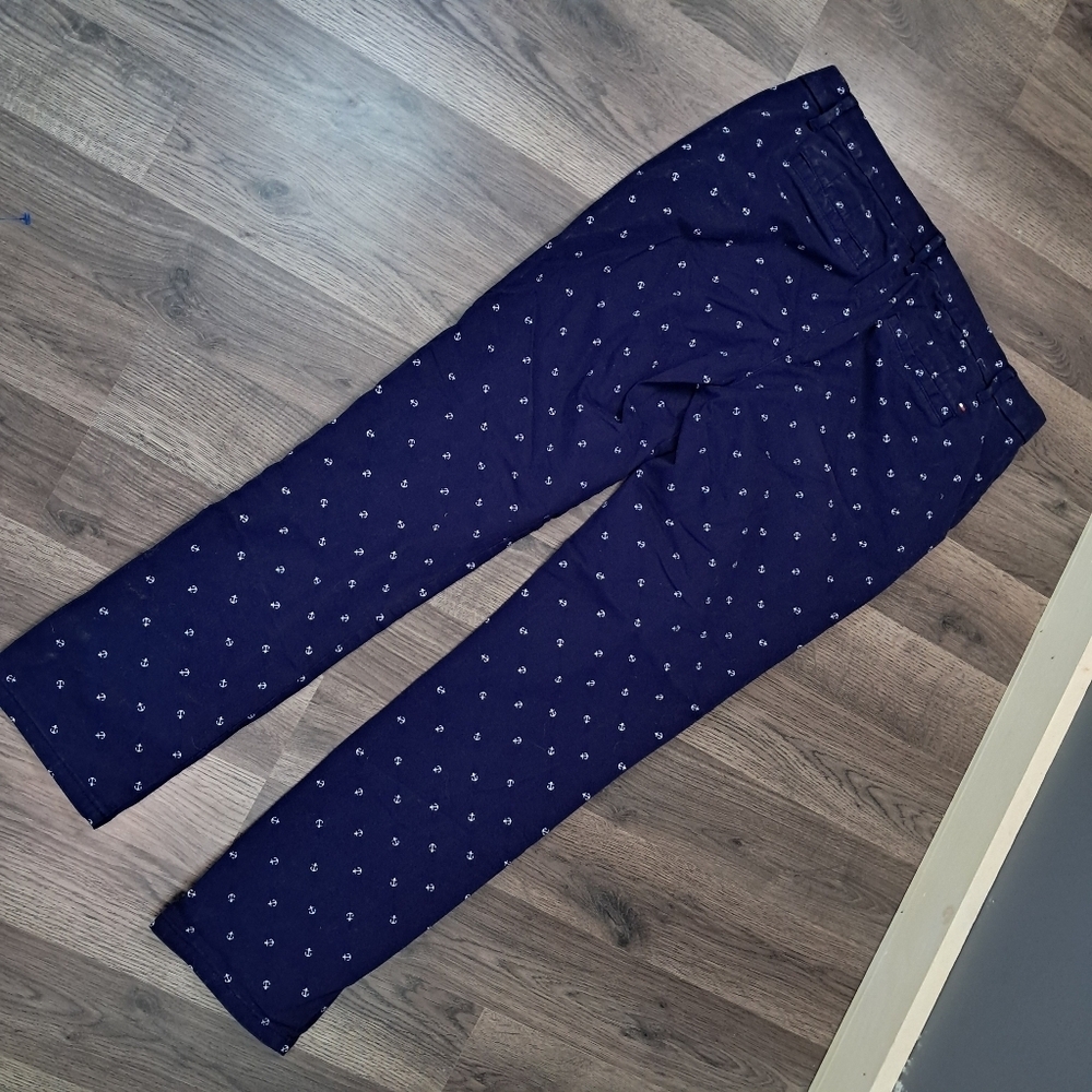 Tommy Hilfiger Jeans Blue Women's Size 8 Womens Polka Dot Anchor Straight - Picture 2 of 10